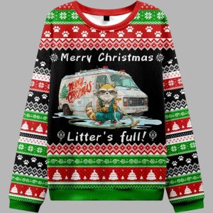 Merry Chaos Litter's Full Christmas Ugly Sweater 1