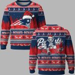 Patriots Santa Hat 1960 Ugly Christmas Sweater