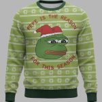 Pepe The Frog Dank Meme Christmas Ugly Sweater