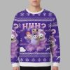 Pink Funny Meme Huh Cat Christmas Ugly Sweater 3 Pink Funny Meme Huh Cat Christmas Ugly Sweater 2