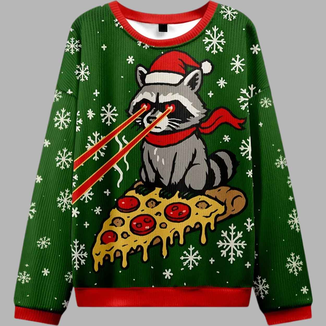Raccoon Monster Christmas Ugly Sweater 1 Raccoon Monster Christmas Ugly Sweater 1