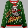 Raccoon Monster Christmas Ugly Sweater 3 Raccoon Monster Christmas Ugly Sweater 2