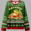 Sagging Santa Frog Christmas Ugly Sweater 1