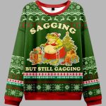 Sagging Santa Frog Christmas Ugly Sweater