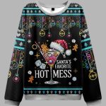 Santa’s Favorite Hot Mess Christmas Ugly Sweater