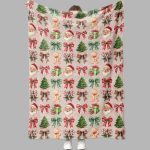 Santa Gingerbread Christmas Blanket