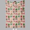 Santa Gingerbread Christmas Blanket