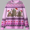 Santa Raccoons Ugly Christmas Sweater 1