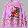 Santa Rat Sledder Ugly Christmas Sweater 1