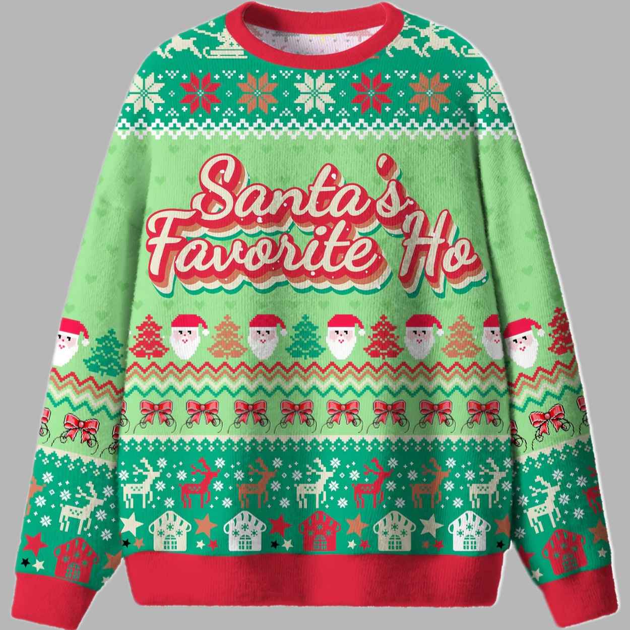 Santas Favorite Ho Ugly Christmas Sweater 2 Santas Favorite Ho Ugly Christmas Sweater