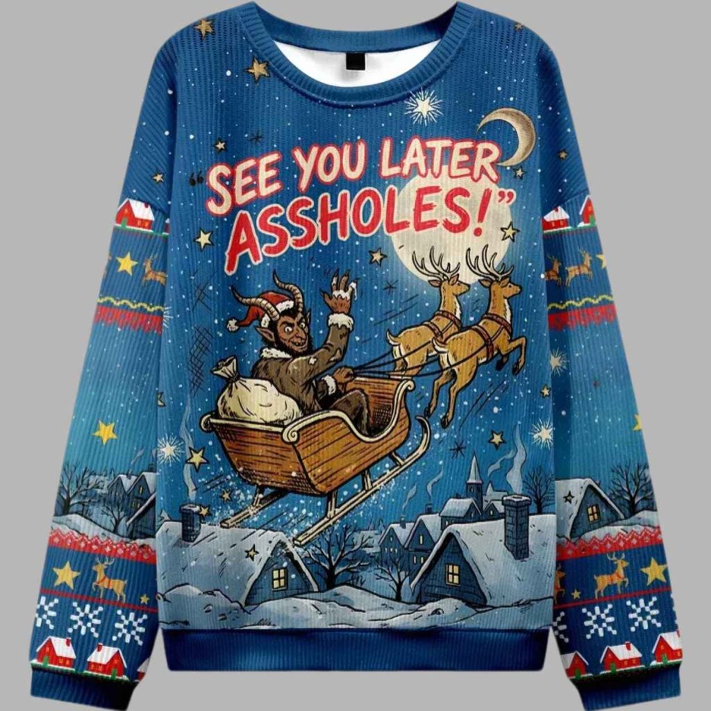 See You Later Assholes Ugly Christmas Sweater 2