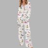 Ski Dogs Silky Satin Pajama Set 2