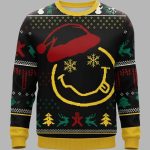 Smiley Face Christmas Ugly Sweater