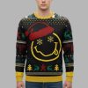 Smiley Face Christmas Ugly Sweater 2