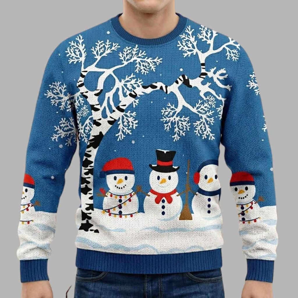 Snowman Beauty Christmas Ugly Sweater 2