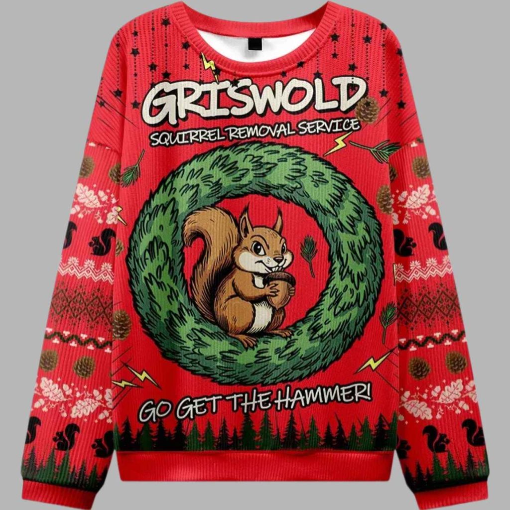 Squirrel Removal Service Christmas Ugly Sweater 2