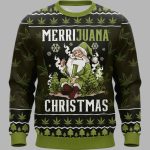 Stoner Santa Christmas Ugly Sweater