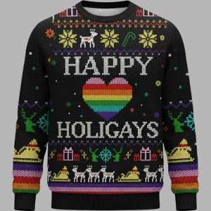 Happy Holigays Christmas Ugly Sweater 1
