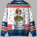 Talk to Me Goose Ugly Christmas Sweater