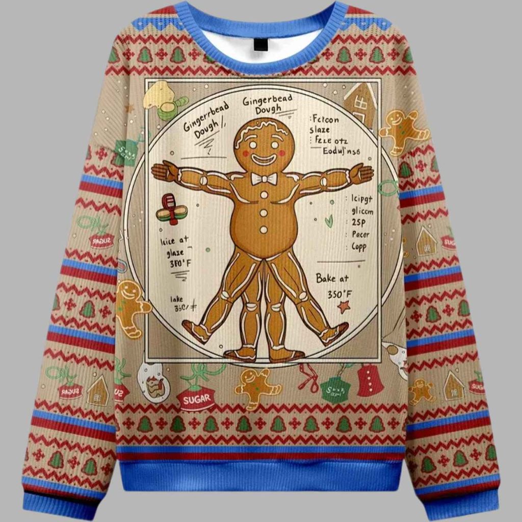 The Gingerbread Man Christmas Ugly Sweater 3
