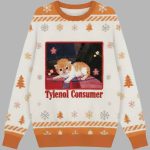 Tylenol Cat Christmas Ugly Sweater