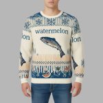Watermelon Fish Ugly Christmas Sweater
