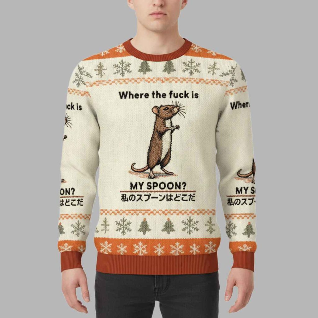 Wheres My Spoon Christmas Ugly Sweater 1