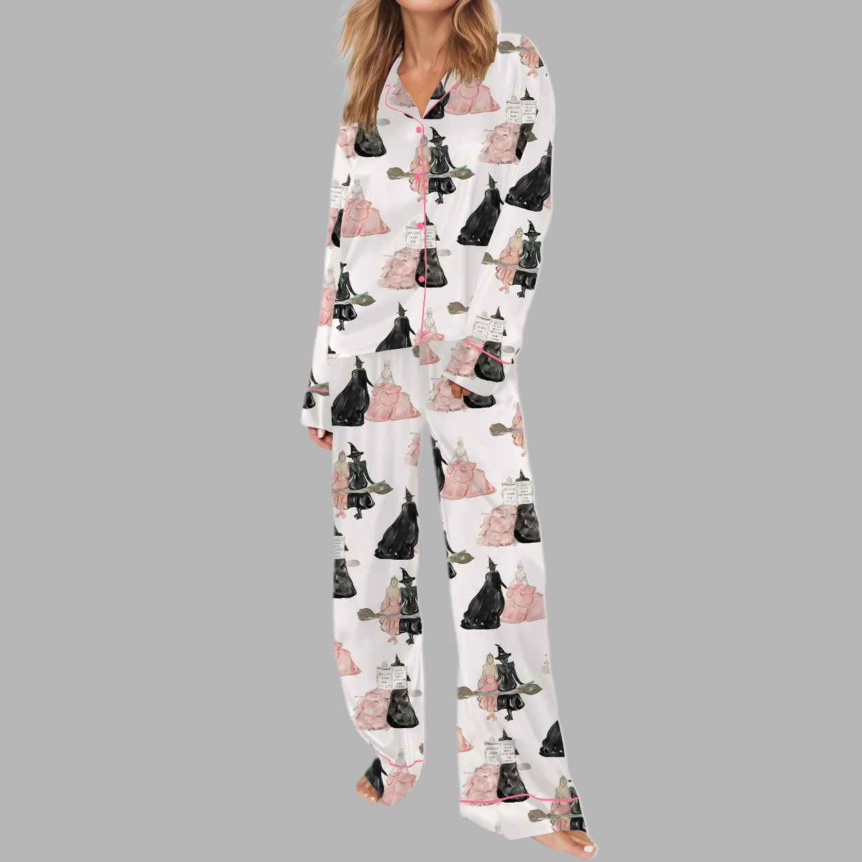 Wicked Changed For Good Silky Satin Pajama Set 2 Wicked Changed For Good Silky Satin Pajama Set 1