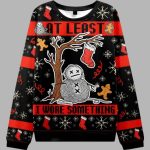 Yarn Snowman Christmas Ugly Sweater