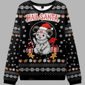 Devil Sheep Christmas Ugly Sweater 1