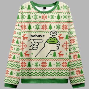 Frog Behave No Ugly Christmas Sweater 2