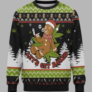 Let's Get Baked Christmas Ugly Sweater 1