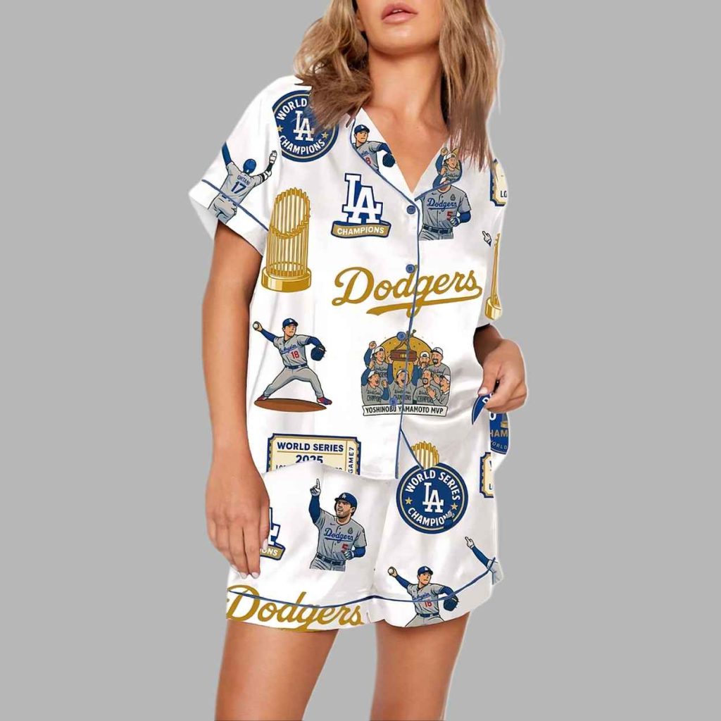 Dodgers Baseball World Series 2025 Pajama Set 3 Dodgers Baseball World Series 2025 Pajama Set 3
