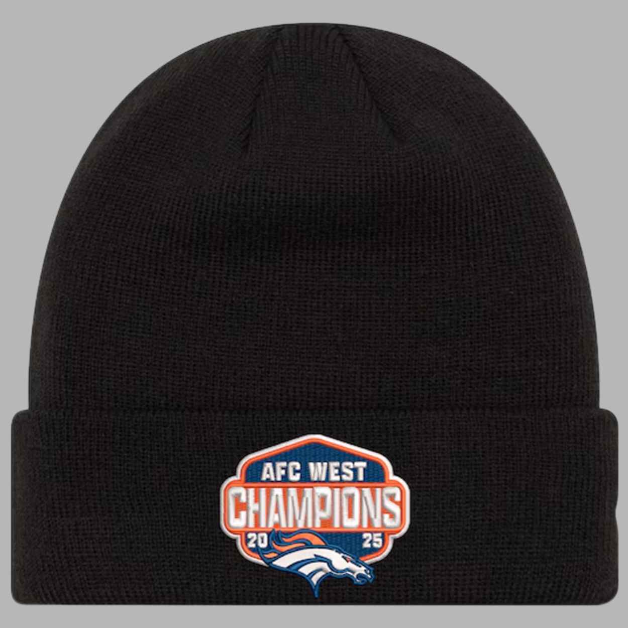 2025 Broncos AFC West Champions Knit Hat 2 2025 Broncos AFC West Champions Knit Hat 2