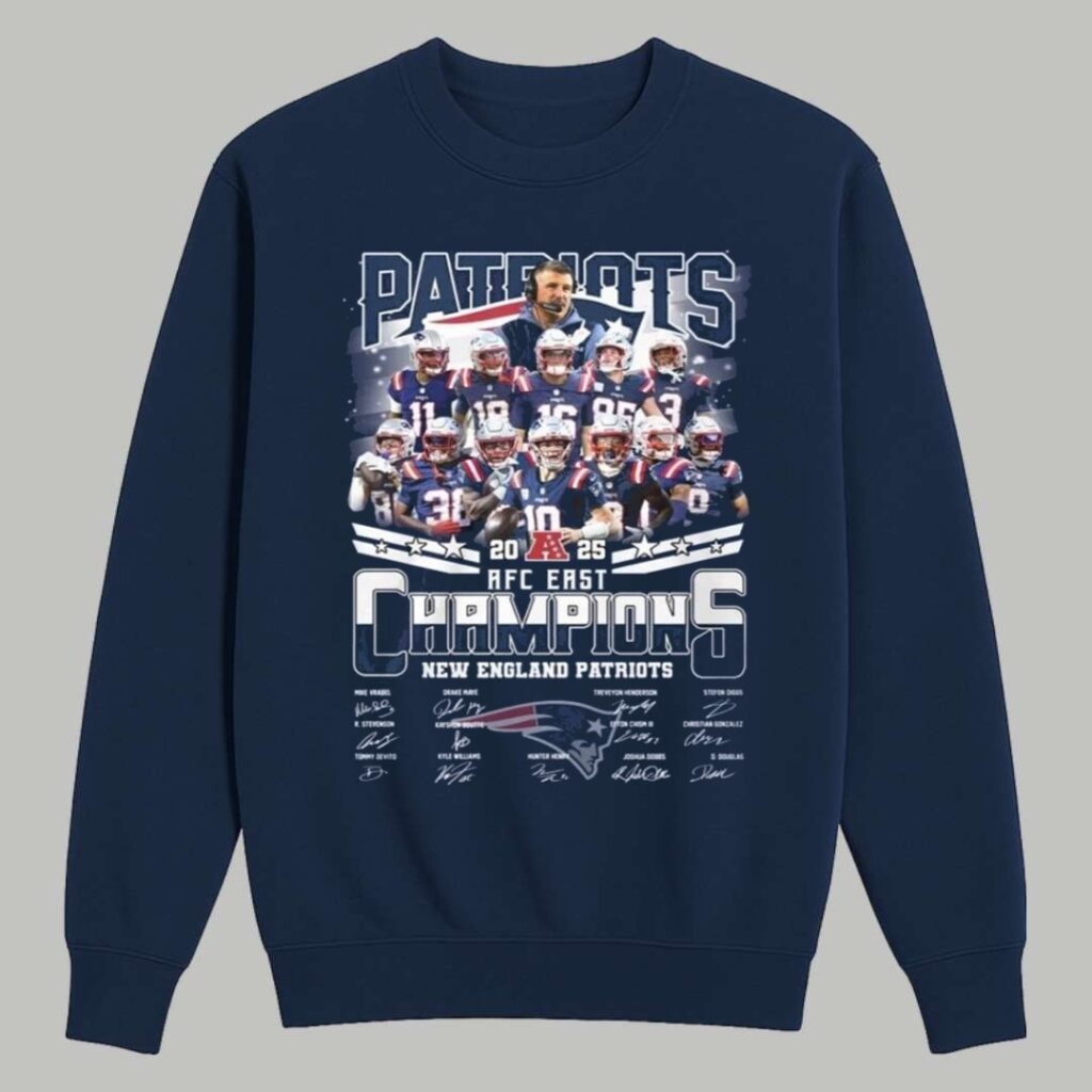 2025 Patriots AFC East Champions Shirt 3