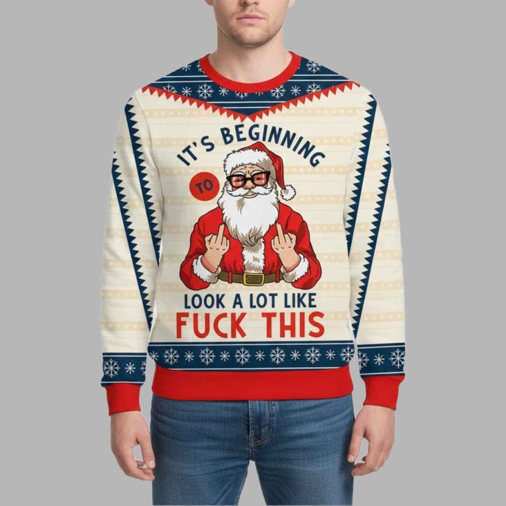 A Lot Like Fck This Christmas Ugly Sweater 2