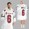 Baker Mayfield 6 Captain Tampa Bay Football Unisex Blanket Hoodie 1