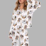 Beagle Silky Satin Pajama Set