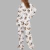 Beagle Silky Satin Pajama Set 3