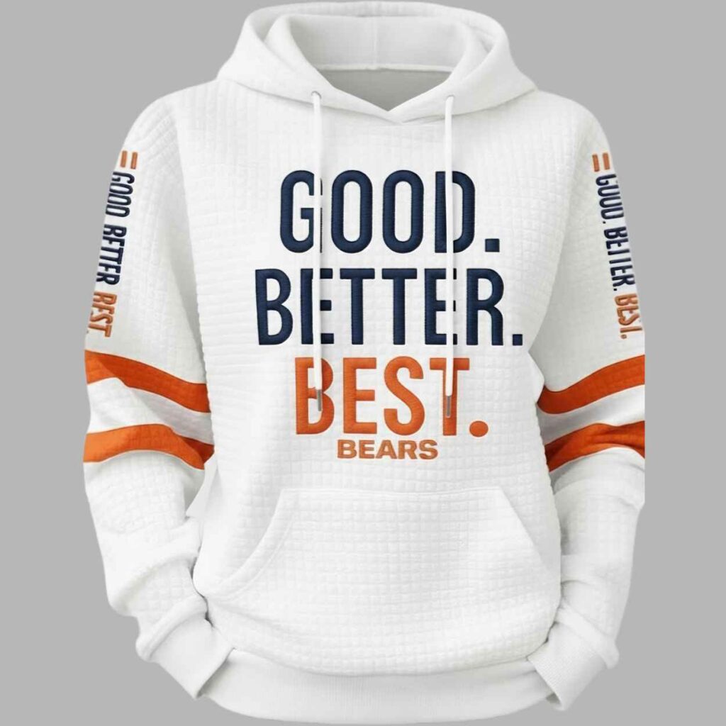 Bears Good Better Best Waffle Hoodie 2