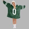 Braelon Allen New York Football Unisex Blanket Hoodie 4 Braelon Allen New York Football Unisex Blanket Hoodie 2