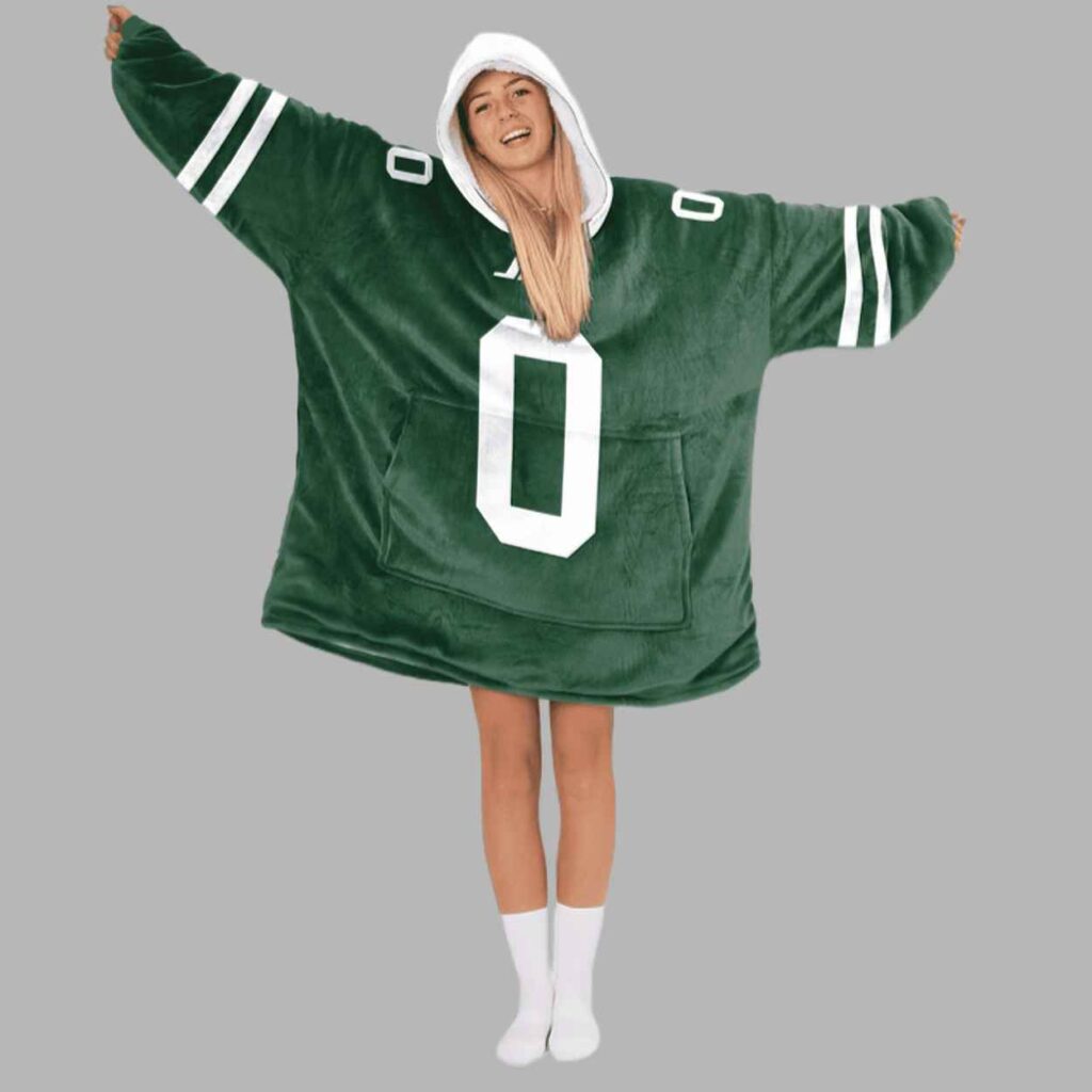 Braelon Allen New York Football Unisex Blanket Hoodie 2 Braelon Allen New York Football Unisex Blanket Hoodie 2