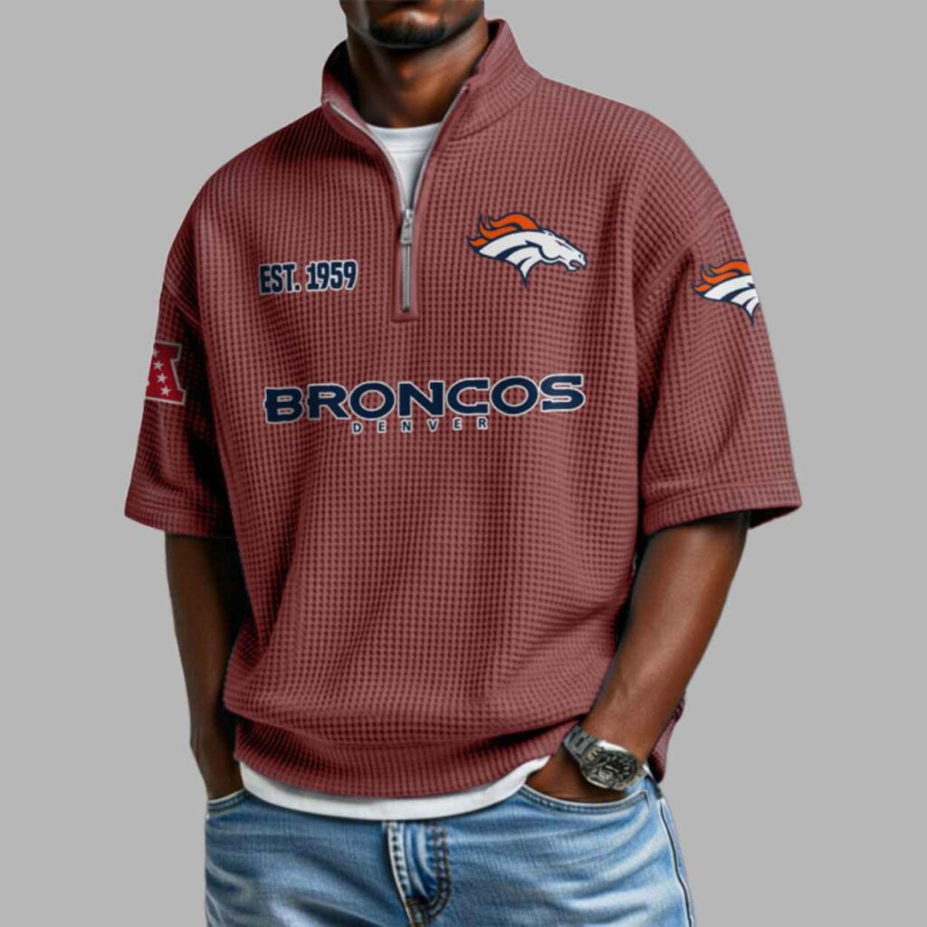 Broncos EST 1959 Quarter Zip Shirt 3
