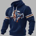 Broncos Football Waffle Hoodie