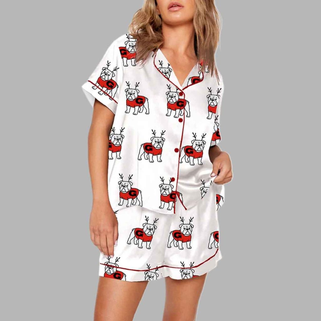 Bulldogs Santas Favorite Christmas Pajama Set 2