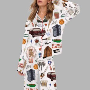 Steve Harrington Inspired Silky Satin Pajama Set 1