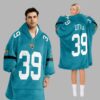 Cam Little 39 Jacksonville Football Unisex Blanket Hoodie 4 Cam Little 39 Jacksonville Football Unisex Blanket Hoodie 1