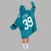 Cam Little 39 Jacksonville Football Unisex Blanket Hoodie 3