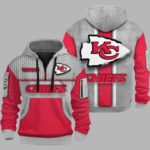 Chiefs Personalization 3D Half-zip Hoodie