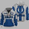 Colts Personalization 3D Half zip Hoodie 2